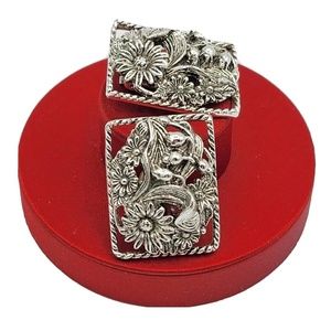 *~* Vintage SARAH Coventry Floral Earrings ~ Flowers ~ Christmas Gift ~ Clip On